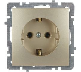 Механизм розетки NILSON 1СП з/к золото Touran/Alegra metallic 24150417 