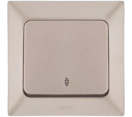 Проходной 1-клавишный выключатель NE-AD 10А, 250В, Aras, Бронза, 93-123-05 