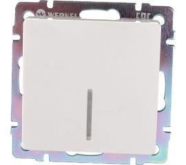 Одноклавишный выключатель WERKEL W1110103/ с подсветкой (слоновая кость) a051481 