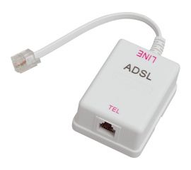 Телефонная розетка REXANT на стену, ADSL фильт, RJ-11 (6Р4С) 06-0103-B 
