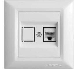 Розетка Vesta Electric Roma для сетевого кабеля LAN FRZCW010101BEL 