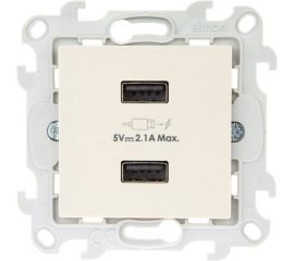 Зарядное устройство Simon розетка 2хUSB, сл кость 2411096-031 