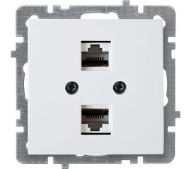 Компьютерная розетка Nilson 2-местн. СУ RJ45 CAT6 , TOURAN-ALEGRA-THOR, белый 24110446 