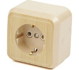 Розетка открытой установки ООО МПО Электротехника 1 мест. с з/к 2787 