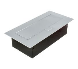 Выдвижной встраиваемый розеточный блок GTV на 3 EURO розетки AE-BP03GS-53 