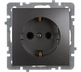 Механизм розетки NILSON 1СП з/к антрацит Touran/Alegra metallic 24160417 