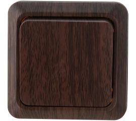 Одноклавишный выключатель TDM открытой установки 10А бук Ладога SQ1801-0027 