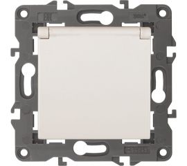 Розетка со штор. с крышкой ЭРА Elegance 2P+E Schuko, 16A-250В, IP20 сл.кость 14-2103-02 Б0034279 