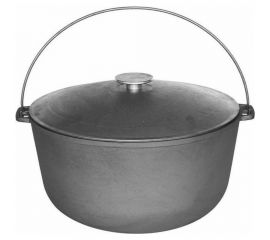 Походный чугунный казан с крышкой TimA 10 л, диам. 300 мм 0710 
