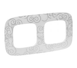 Рамка Legrand Valena ALLURE Нарцисс хром 2-ая 754342 