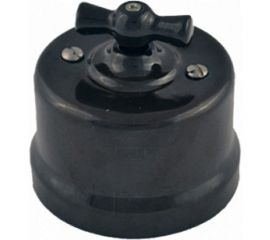 Переключатель BIRONI Лизетта Черный 1-клавишный B1-201-03 