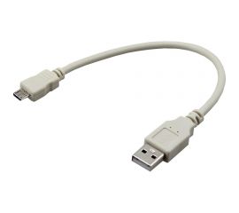 Кабель USB - micro USB REXANT 0.2 метра, серый 18-1162 