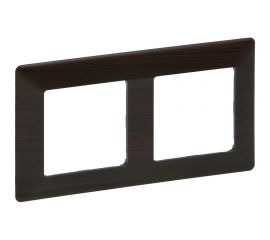 Рамка Legrand Valena LIFE Темное дерево 2-ая 754172 