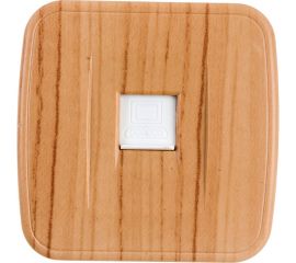 1-местная розетка EKF Минск RJ-45 ОП, 1А, 120В, светлое дерево EGK01-035-30 