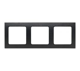 3-местная рамка EKF Стокгольм черная EAM-G-302-30 