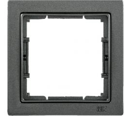 1-местная рамка IEK РУ-1-БА BOLERO Q1 квадратная, антрацит EMB12-K95-Q1 