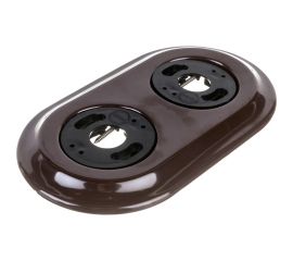 Рамка Retrika ретро, керамика, серия Colony, двойная, коричневый RC-02002 