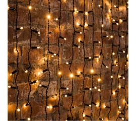 Светодиодная гирлянда дождь занавес Neon-Night 2x0,8 м, мерцания, черный, диоды теплый белый 235-356 