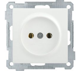 Розетка IEK РС10-1-0-Б без з/к 10А BOLERO белый ERB10-K01-10-1 