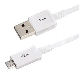 Кабель REXANT USB microUSB длинный штекер 1М белый 18-4269 