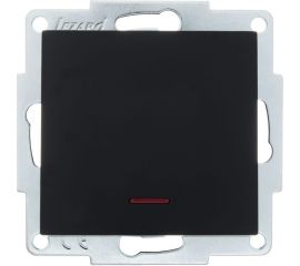 Выключатель Lezard VESNA с подсветкой чёрный бархат 742-4288-111 