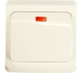 1-клавишный переключатель Schneider Electric СП Этюд 10А с индикатором, белый BC10-007B 