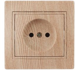 Розетка Intro 2P, 16А, 250В, IP20, СУ, Plano, сосна Б0030057 