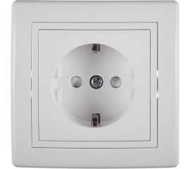 Розетка Aling-conel PRESTIGE 16A 250В с фарфоровой вставкой и защитой, белая 601.00 113027 