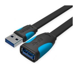 Кабель-удлинитель Vention USB 3.0 AM/AF - 1м плоский VAS-A13-B100 