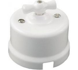 Переключатель BIRONI Лизетта Белый 1-клавишный B1-201-01 