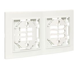 2-местная вертикальная рамка EKF Минск белая Basic ERM-G-312-10 