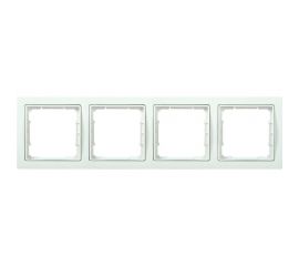 4-местная рамка IEK РУ-4-ББ BOLERO Q1 квадратная, белый EMB42-K01-Q1 