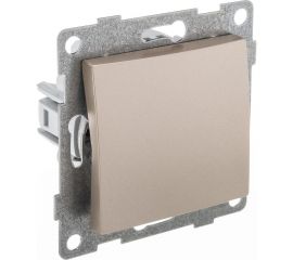 Механизм выключателя GUSI ELECTRIC Bravo 1 клавиша, самовозвратный, СУ, 10А, 250В, шампань С10В6-027 