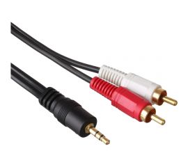 Аудио кабель ExeGate EX-CCA-458-5.0 3.5mm Jack M 2xRCA M, 5м, позолоченные контакты 225928 