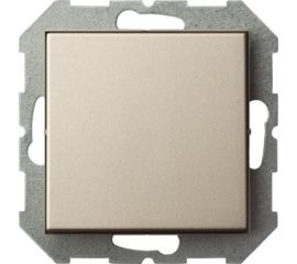Одноклавишный выключатель света LIREGUS Эпсилон IJ1 10-203-01 E/Ch шампань без рамки 28-3000 