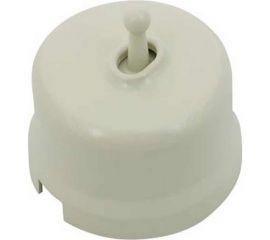 Выключатель Bironi 1-кл., пластик, цвет Слоновая кость (тумблерный) B1-230-211 