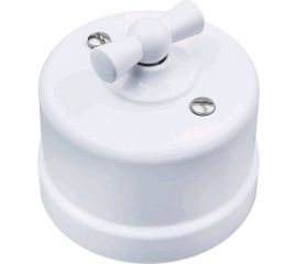 Переключатель BIRONI Пластик Белый 1-клавишный B1-201-21 