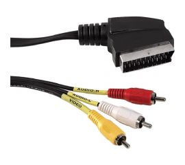 Кабель Pro Legend SCART вилка - 3xRCA вилка, видео+стерео-аудио, 1.5 м. PL1109 
