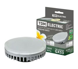 Светодиодная лампа TDM GX53-7 Вт-3000 К SQ0340-0053 