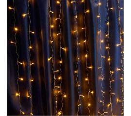 Гирлянда-дождь FERON CL20, 240LED, желтый, статичная, 2х2м+3м, IP44, 12W, 41624 