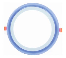 Светодиодный встраиваемый светильник LEEK круг, голубой цвет LE LED 2BCLR 16W 3/6K LE061300-0026 