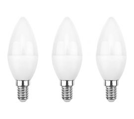 Светодиодная лампа REXANT 3 шт Свеча CN 7.5 Вт E14 6500 K холодный свет 604-019-3 