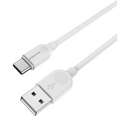 Кабель USB Borofone BX14 для Type-C, 3.0А, длина 1м, белый 821521 