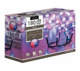 Электрогирлянда GLOS «Нить», 9 м, 180 двухцветных матовых светодиодов (красный + синий) GL7027-M 