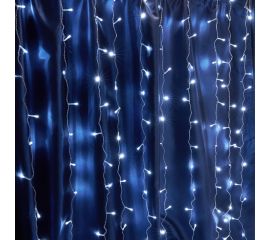 Гирлянда-дождь FERON CL24, 480LED, 5000К белый, статичная, 3х3м+3м, IP20, от сети 230V, 41627 