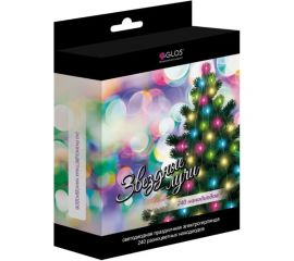 Электрогирлянда GLOS ""Звездные лучи"", 240 разноцветных нанодиодов GL2009-M 