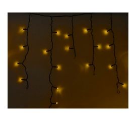 Гирлянда Neon-Night АЙСИКЛ бахрома, 4,8 х 0,6 м, черный ПВХ, 176 LED желтые 255-131 