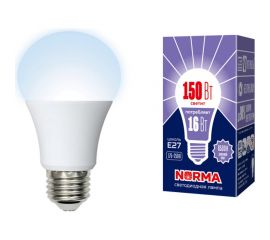 Светодиодная лампа Volpe LED-A60-16W/DW/E27/FR/NR. Форма A, матовая. UL-00004025 