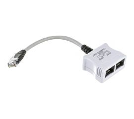 Разветвитель Hyperline SPL-YT4-E2-E2 RJ-45 4Pr.T568A/T568B 2 x 2Pr.10BASE-T 34525 
