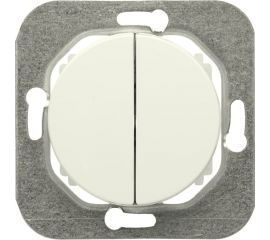 Механизм выключателя Bylectrica 2-клавишный, скрытая установка, серия ПРОВАНС, С510-3302 бежевый 